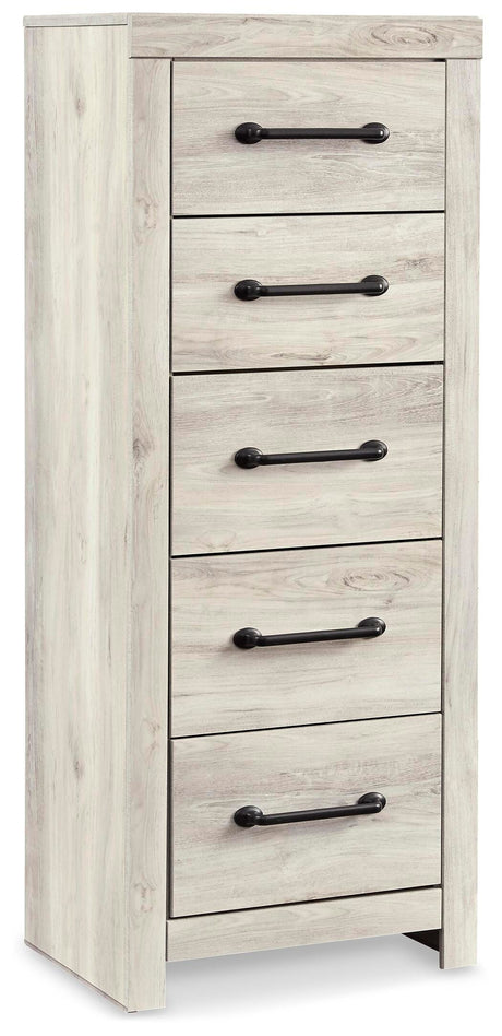 Cambeck Whitewash Narrow Chest of Drawers from Ashley Furniture - Luna Furniture