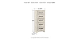 Cambeck Whitewash Narrow Chest of Drawers from Ashley Furniture - Luna Furniture