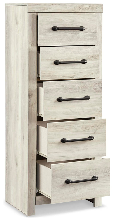 Cambeck Whitewash Narrow Chest of Drawers from Ashley Furniture - Luna Furniture