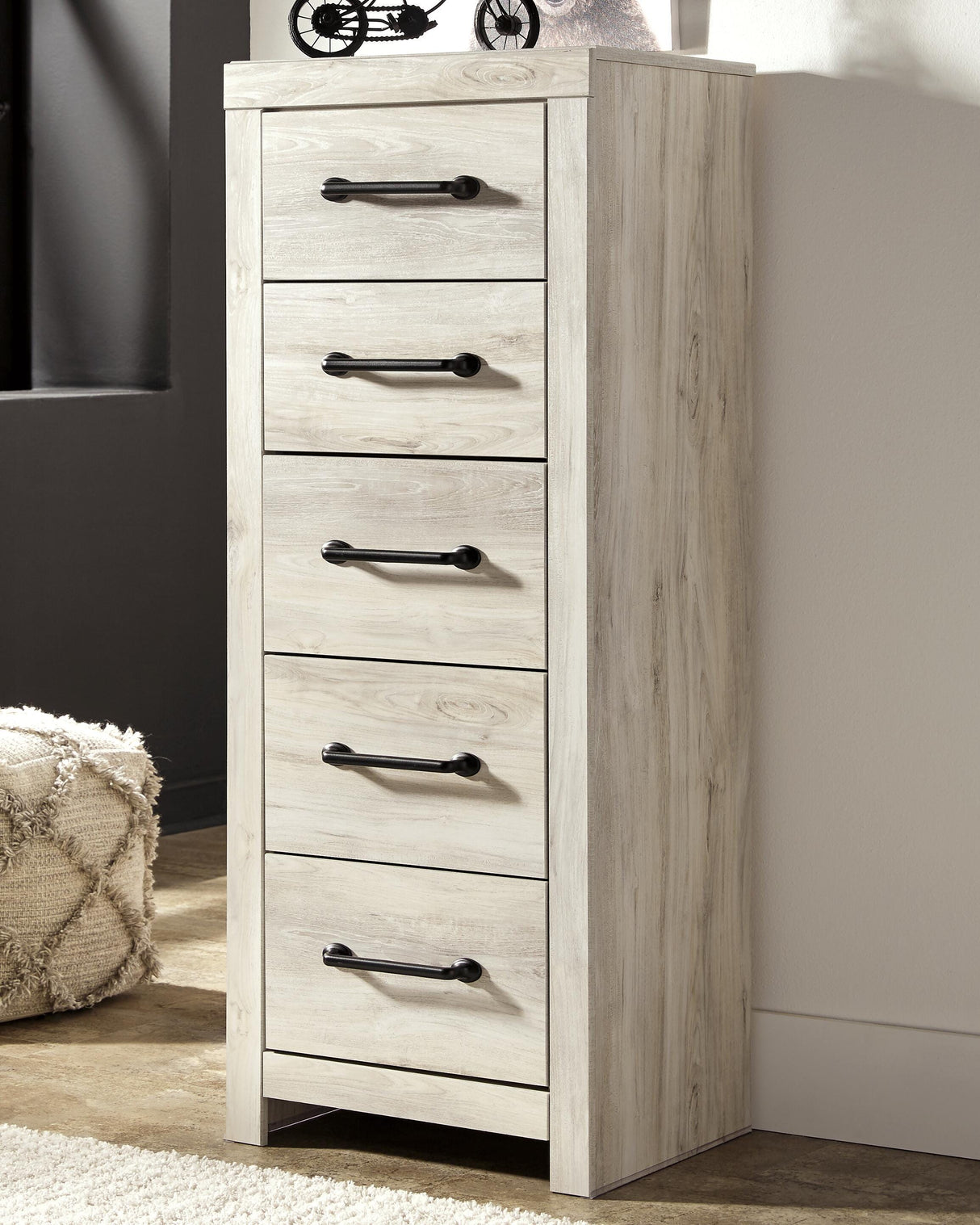 Cambeck Whitewash Narrow Chest of Drawers from Ashley Furniture - Luna Furniture