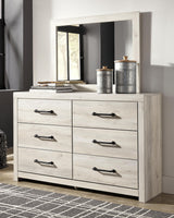 Cambeck Whitewash Dresser and Mirror from Ashley Furniture - Luna Furniture