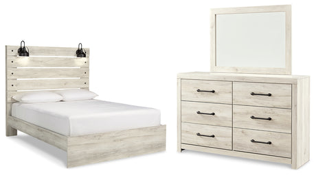 Cambeck Whitewash Cambeck Wispy White Twin Panel Bed, Dresser and MirrorQueen Panel Bed, Dresser and Mirror from Ashley Furniture - Luna Furniture