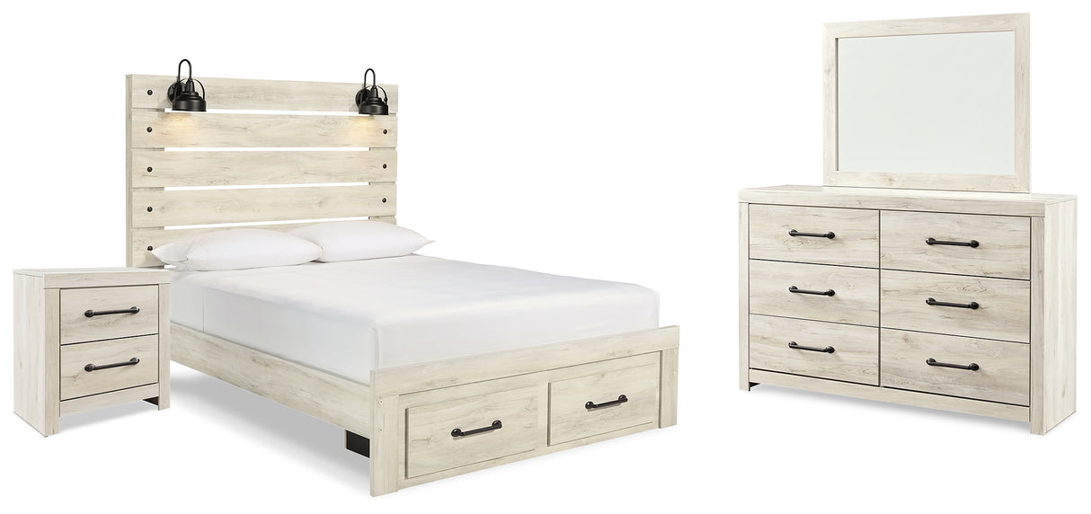Cambeck Whitewash Storage Panel Bedroom Set from Ashley - Luna Furniture
