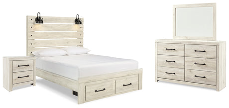 Cambeck Whitewash Storage Panel Bedroom Set from Ashley - Luna Furniture