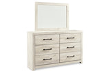 Cambeck Whitewash Dresser and Mirror from Ashley - Luna Furniture