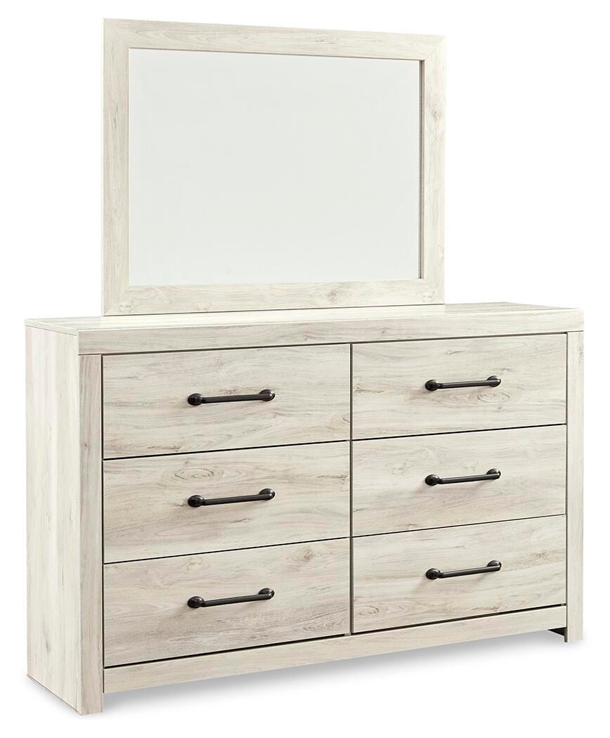 Cambeck Whitewash Dresser and Mirror from Ashley Furniture - Luna Furniture