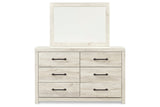 Cambeck Whitewash Dresser and Mirror from Ashley - Luna Furniture