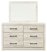 Cambeck Whitewash Cambeck Wispy White Twin Panel Bed, Dresser and MirrorQueen Panel Bed, Dresser and Mirror from Ashley Furniture - Luna Furniture