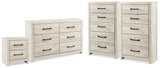 Cambeck Whitewash Dresser, 2 Chests and 1 Nightstand from Ashley - Luna Furniture