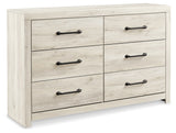 Cambeck Queen Panel Bed with Dresser in Whitewash from Ashley Furniture - Luna Furniture