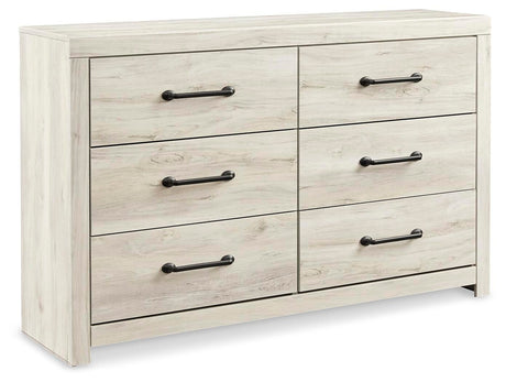 Cambeck Whitewash King Panel Bed with 4 Storage Drawers, Dresser and Nightstand from Ashley Furniture - Luna Furniture
