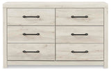 Cambeck Whitewash King Panel Bed with 4 Storage Drawers, Dresser and Nightstand from Ashley Furniture - Luna Furniture