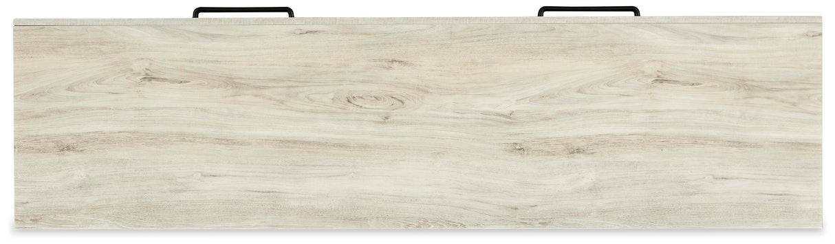 Cambeck Whitewash King Panel Bed with 4 Storage Drawers, Dresser and Nightstand from Ashley Furniture - Luna Furniture