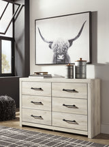 Cambeck Whitewash King Panel Bed, Dresser and 2 Nightstands from Ashley - Luna Furniture