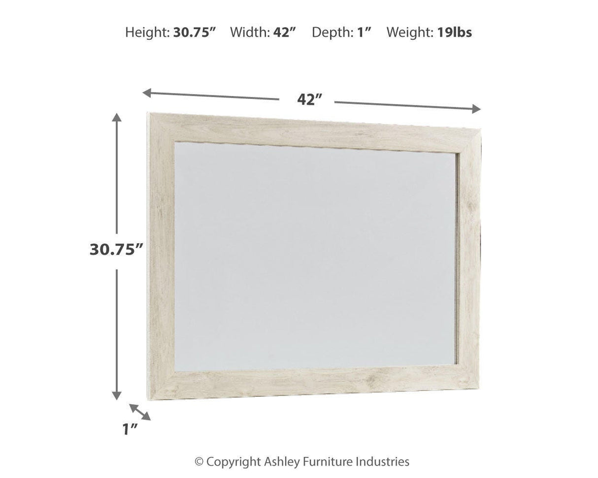 Cambeck Whitewash Bedroom Mirror (Mirror Only) from Ashley Furniture - Luna Furniture