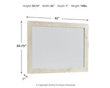 Cambeck Whitewash Bedroom Mirror (Mirror Only) from Ashley Furniture - Luna Furniture