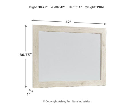 Cambeck Whitewash Bedroom Mirror (Mirror Only) from Ashley Furniture - Luna Furniture