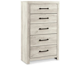 Cambeck Whitewash King Panel Bed, Dresser, Chest and 2 Nightstands from Ashley Furniture - Luna Furniture
