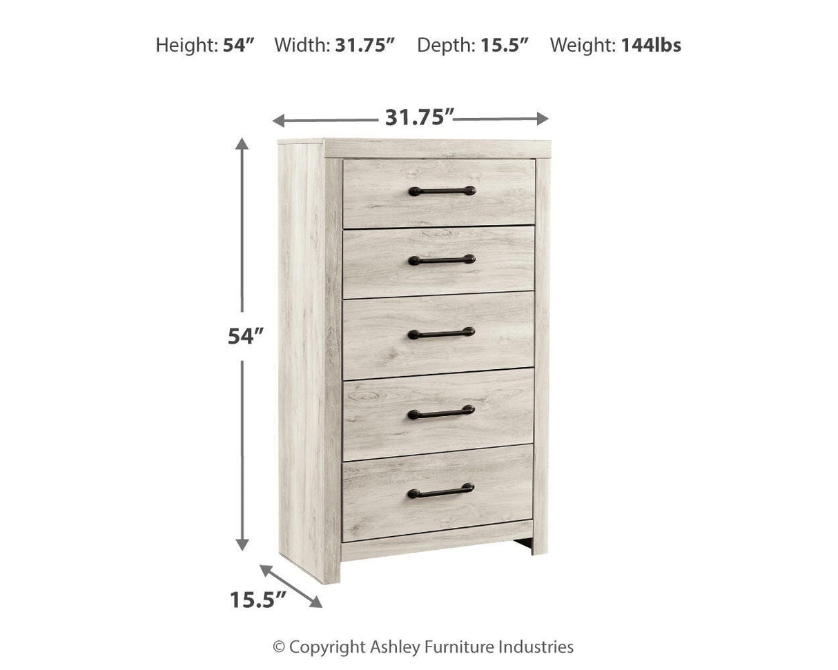 Cambeck Whitewash Chest of Drawers from Ashley Furniture - Luna Furniture