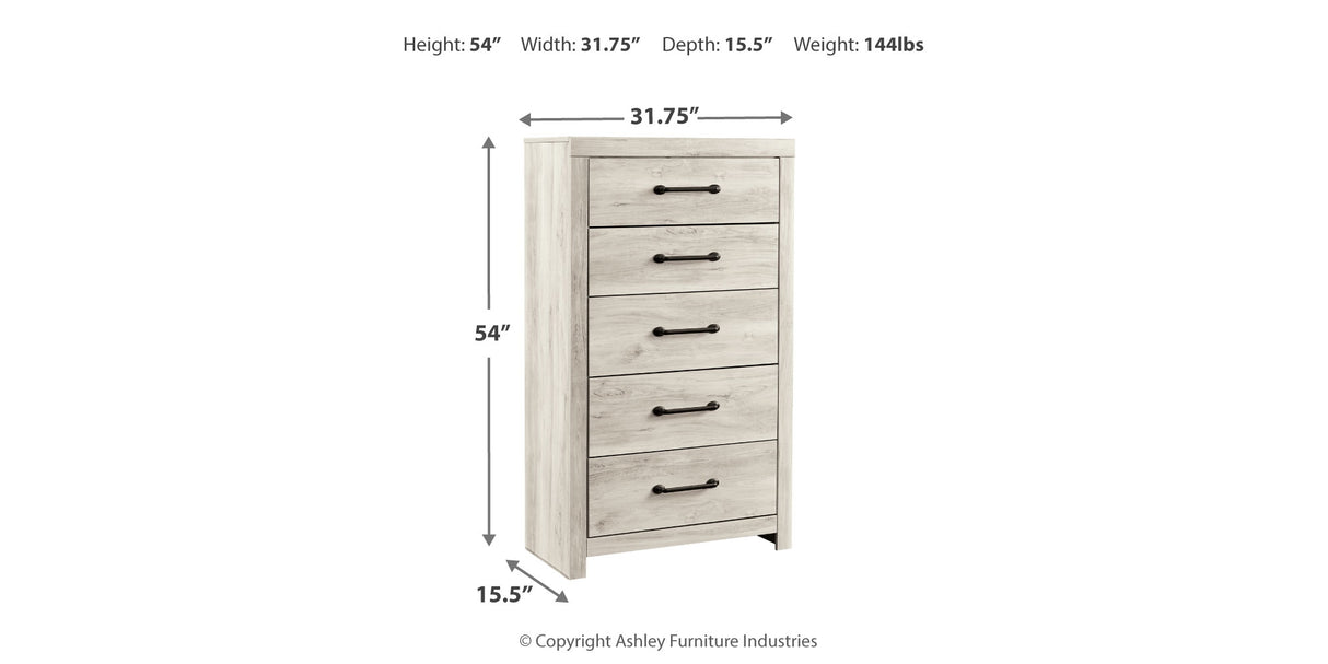 Cambeck Whitewash Chest of Drawers from Ashley Furniture - Luna Furniture