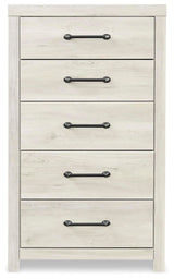 Cambeck Whitewash Queen Panel Bed with 2 Storage Drawers, Dresser, Mirror, Chest and 2 Nightstands from Ashley - Luna Furniture