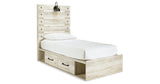 Cambeck Whitewash Twin Panel Bed, Dresser, Chest and Nightstand from Ashley Furniture - Luna Furniture