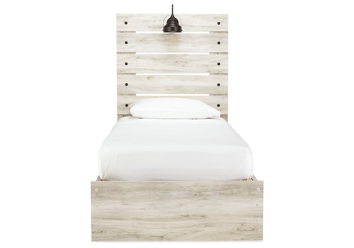 Cambeck Whitewash Twin Storage Platform Bed with 2 Drawers from Ashley Furniture - Luna Furniture