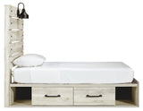 Cambeck Whitewash Storage Youth Platform Bedroom Set with 2 Drawers from Ashley - Luna Furniture