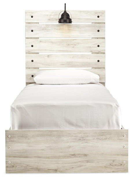 Cambeck Whitewash Wispy White Twin Panel Bed, Dresser and Mirror from Ashley - Luna Furniture