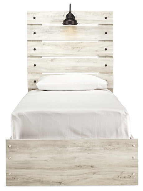 Cambeck Whitewash Wispy White Twin Panel Bed, Dresser and Mirror from Ashley Furniture - Luna Furniture