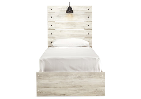 Cambeck Whitewash Wispy White Twin Panel Bed, Dresser and Mirror from Ashley Furniture - Luna Furniture