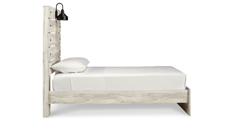 Cambeck Whitewash Twin Panel Bed from Ashley Furniture - Luna Furniture