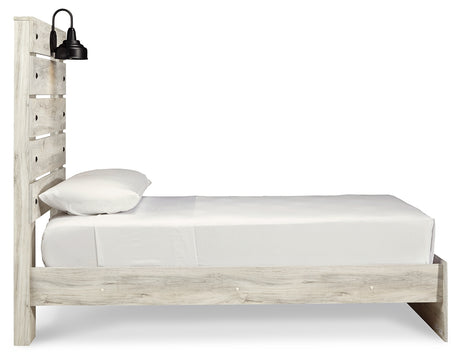Cambeck Whitewash Wispy White Twin Panel Bed, Dresser and Mirror from Ashley Furniture - Luna Furniture