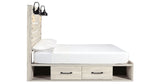 Cambeck Whitewash Queen Panel Storage Bed, Dresser, Mirror, 2 Chests and 2 Nightstands from Ashley - Luna Furniture