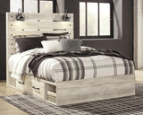 Cambeck Whitewash Queen Storage Platform Bed with 4 Drawers from Ashley Furniture - Luna Furniture