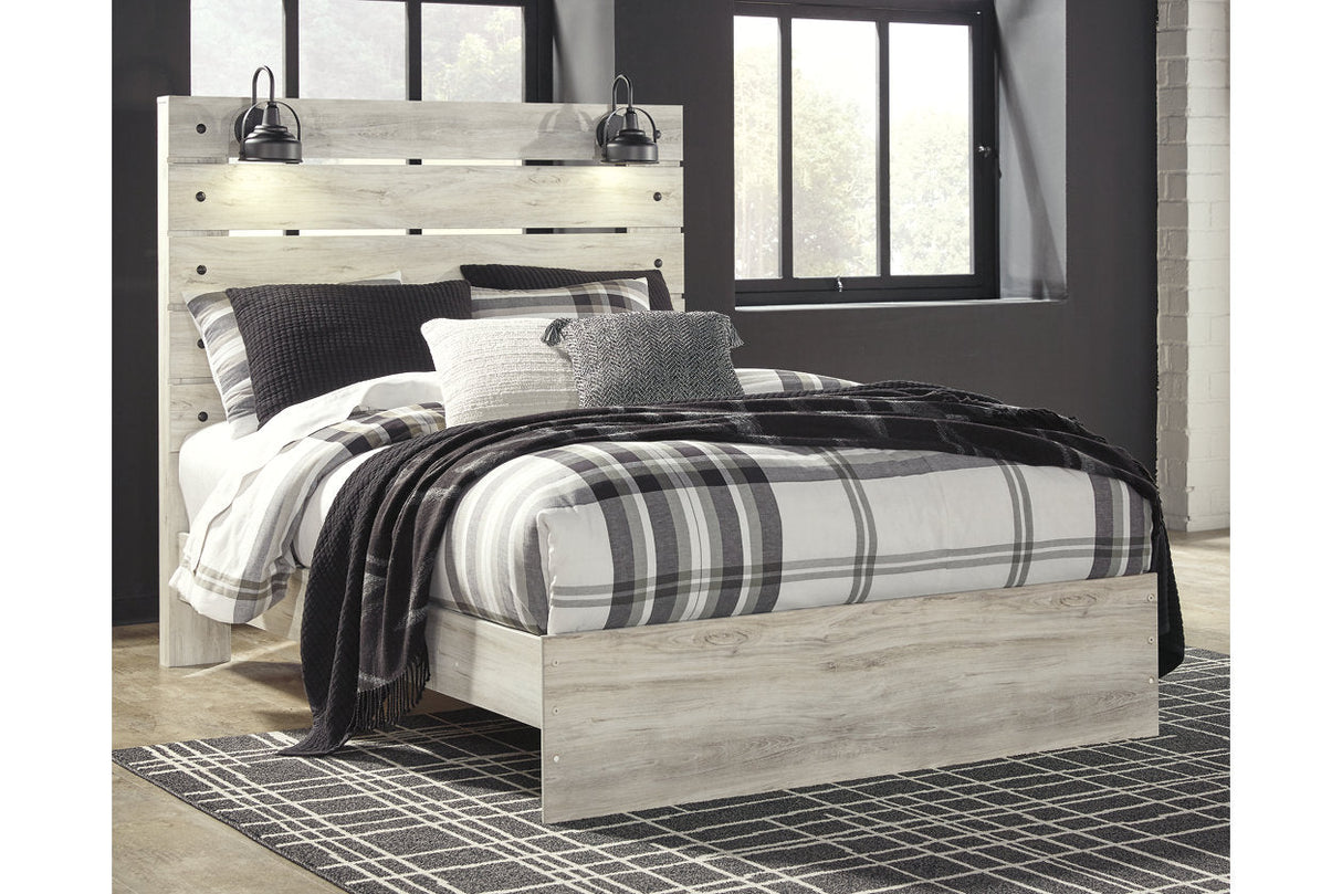 Cambeck Whitewash Queen Panel Bed from Ashley - Luna Furniture