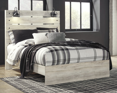 Cambeck Queen Panel Bed with Dresser in Whitewash from Ashley Furniture - Luna Furniture