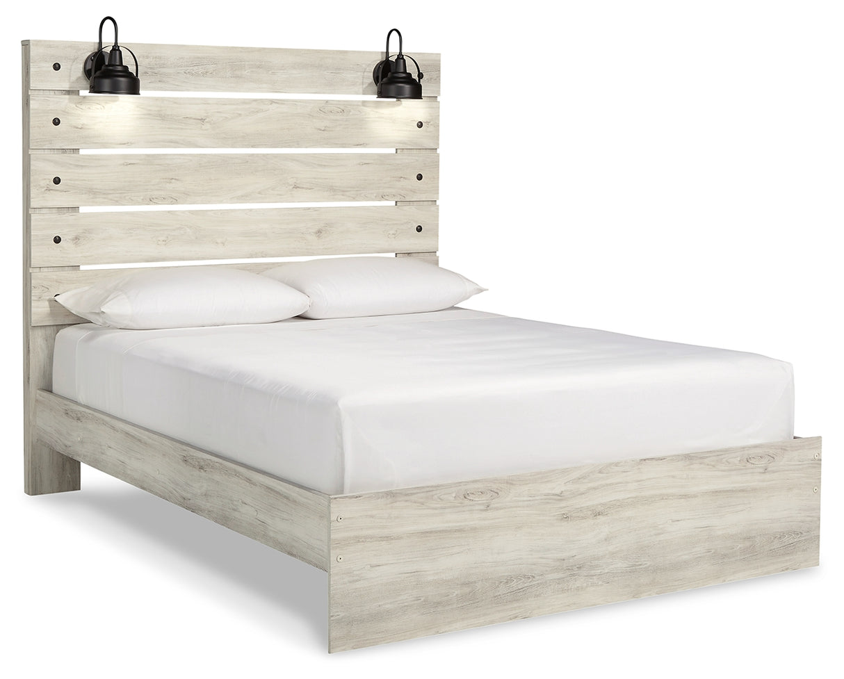 Cambeck Whitewash Cambeck Wispy White Twin Panel Bed, Dresser and MirrorQueen Panel Bed, Dresser and Mirror from Ashley Furniture - Luna Furniture