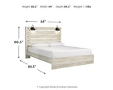 Cambeck Whitewash Queen Panel Bed from Ashley Furniture - Luna Furniture