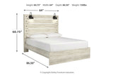 Cambeck Whitewash Queen Panel Bed from Ashley - Luna Furniture