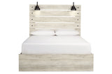 Cambeck Whitewash Queen Panel Bed from Ashley - Luna Furniture