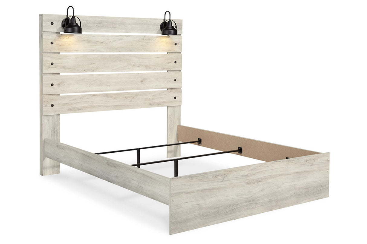 Cambeck Whitewash Queen Panel Bed from Ashley - Luna Furniture