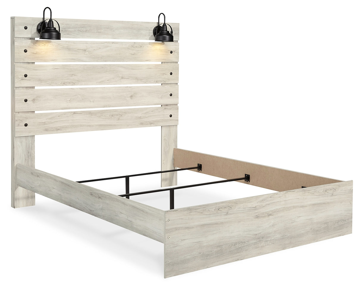 Cambeck Whitewash Cambeck Wispy White Twin Panel Bed, Dresser and MirrorQueen Panel Bed, Dresser and Mirror from Ashley Furniture - Luna Furniture