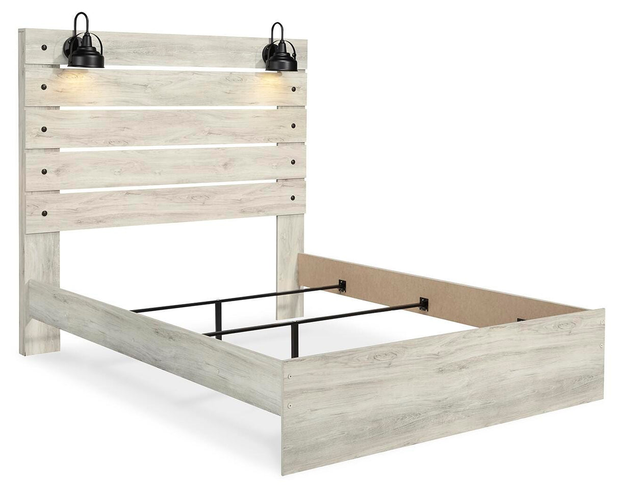 Cambeck Whitewash Cambeck Wispy White Twin Panel Bed, Dresser and MirrorQueen Panel Bed, Dresser and Mirror from Ashley Furniture - Luna Furniture