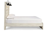 Cambeck Whitewash Queen Panel Bed from Ashley - Luna Furniture