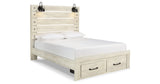 Cambeck Whitewash Queen Storage Bed, Dresser, Chest and Nightstand from Ashley Furniture - Luna Furniture