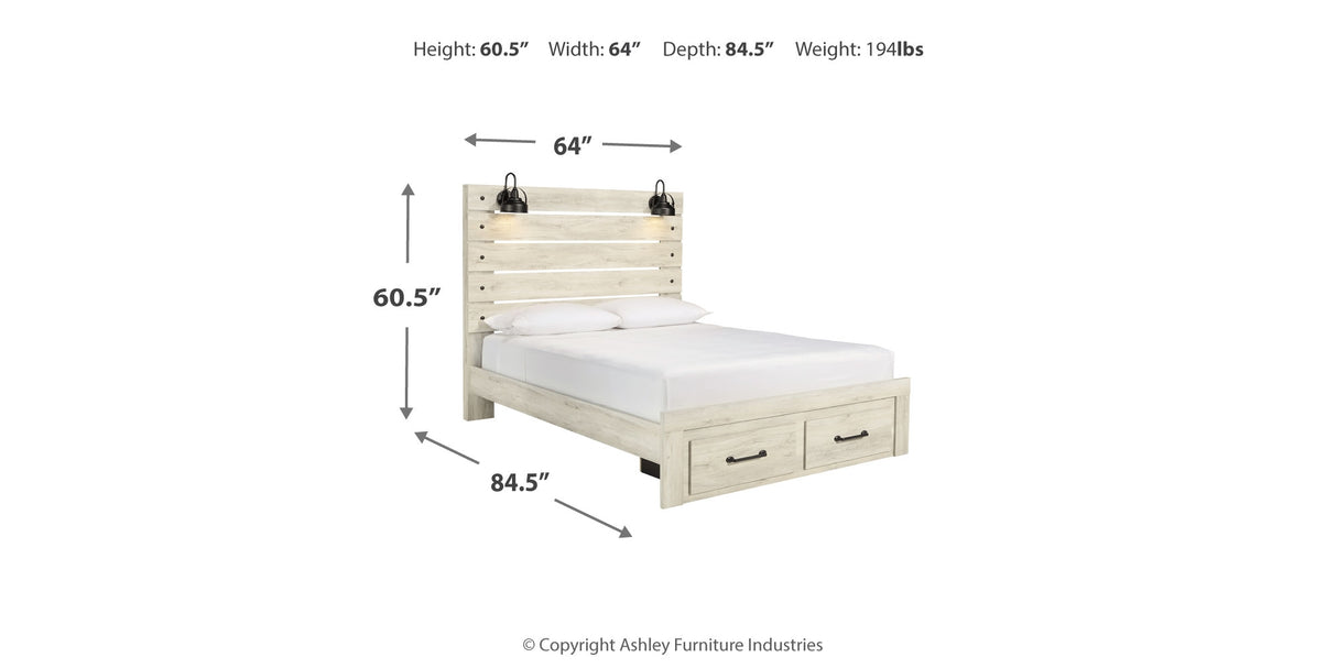 Cambeck Queen Panel Storage Bed, Dresser and Mirror from Ashley Furniture - Luna Furniture