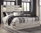 Cambeck Whitewash Storage Platform Bedroom Set with 4 Drawers from Ashley - Luna Furniture