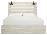 Cambeck Whitewash King Panel Bed with 4 Storage Drawers, Dresser and Nightstand from Ashley Furniture - Luna Furniture