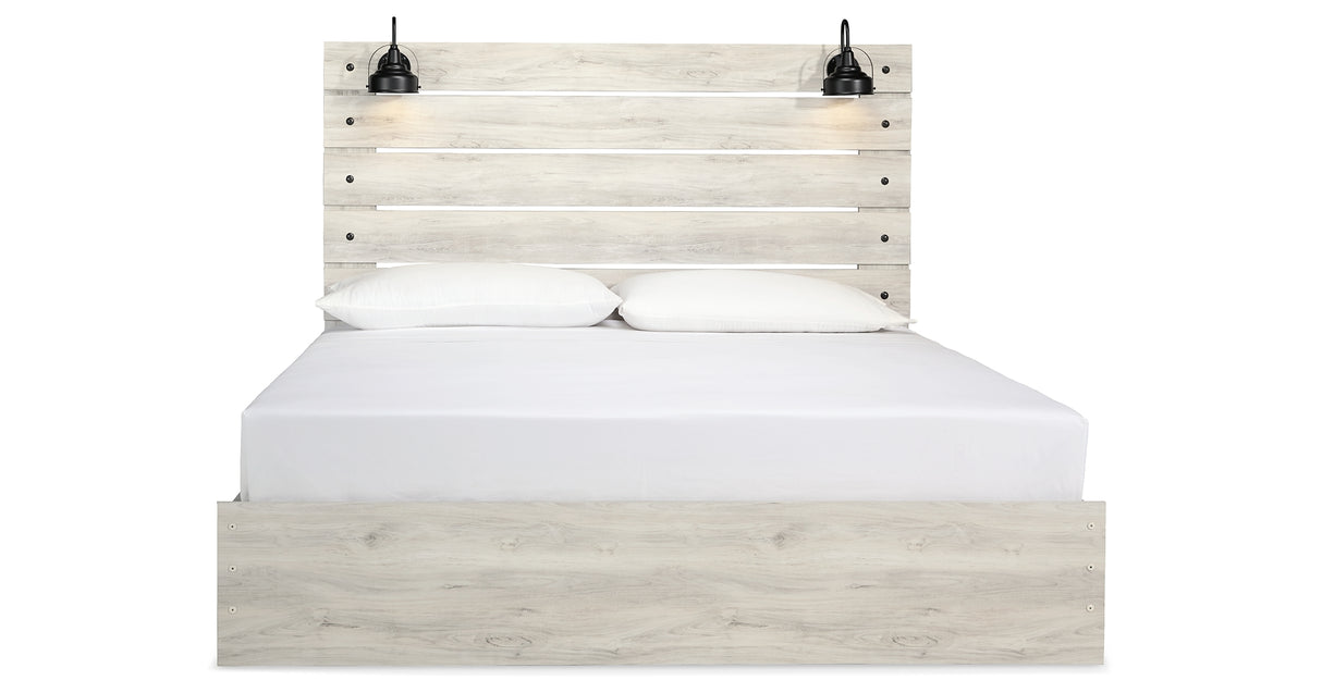 Cambeck Whitewash King Panel Bed, Dresser, Chest and 2 Nightstands from Ashley Furniture - Luna Furniture